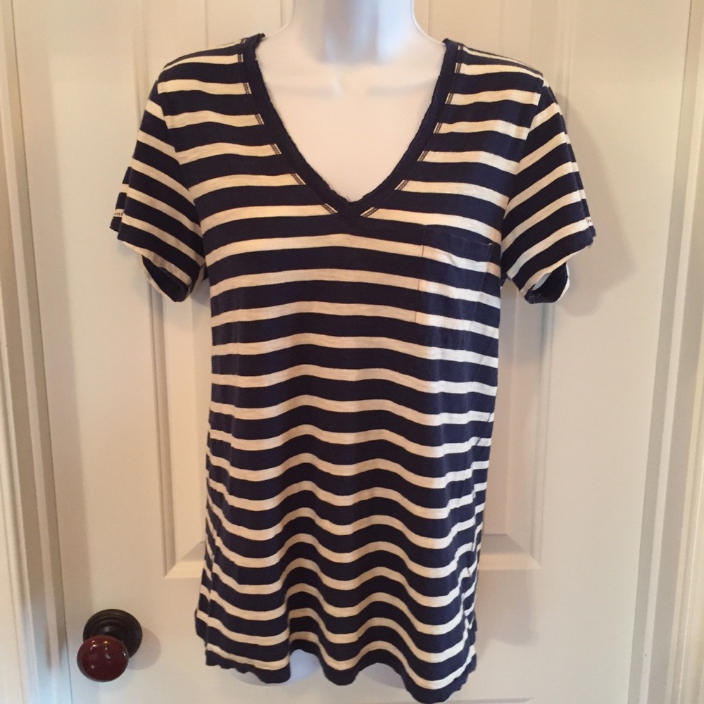 Madewell striped top size Medium